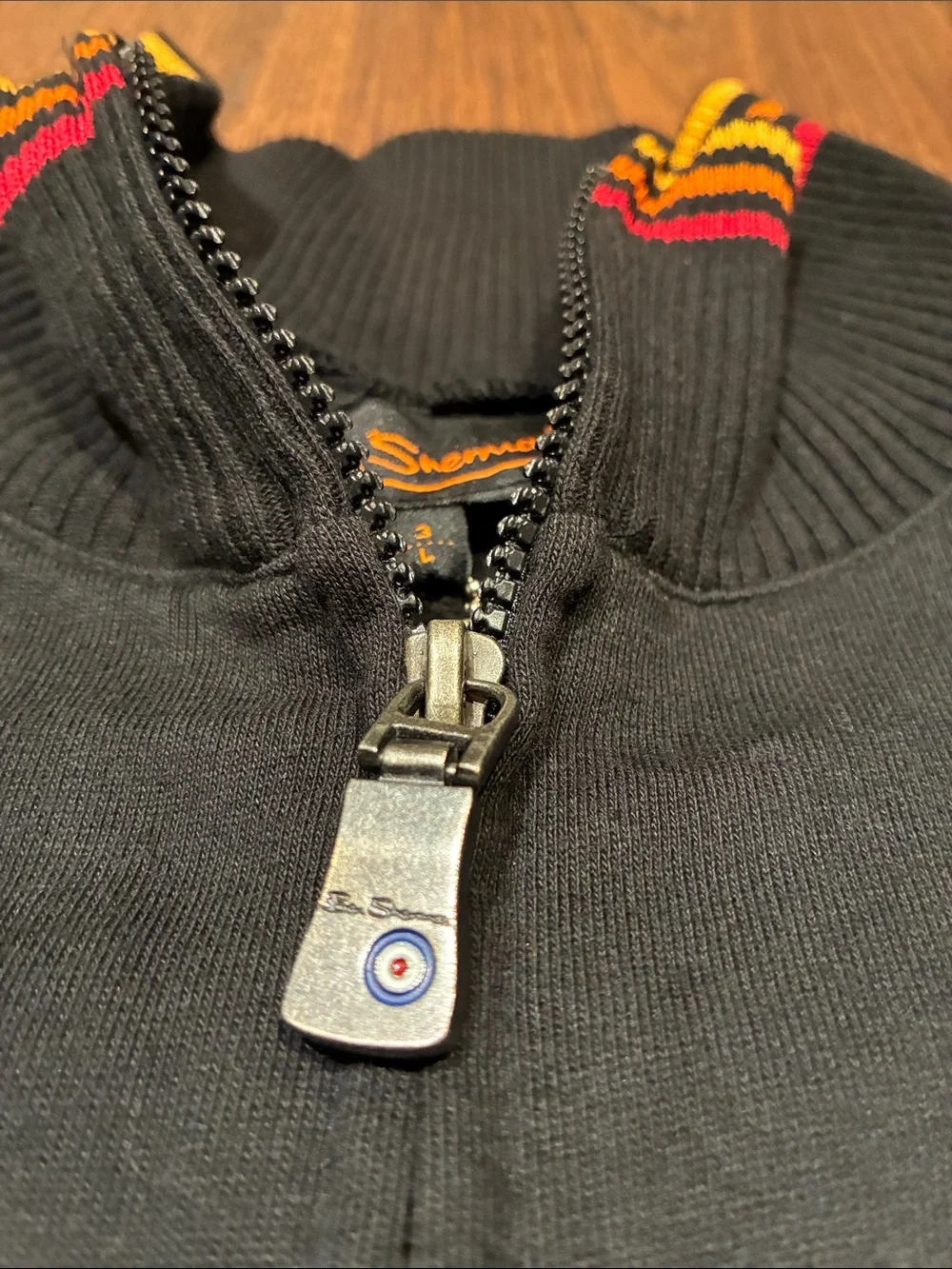Ben Sherman black zip